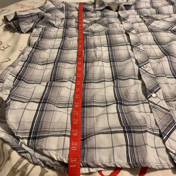 2 NWT XXL Machine short sleeve button up plaid shirts - Picture 9 of 16